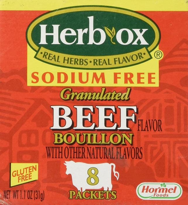 HERB OX: Granulated Beef Bouillon Sodium Free, 1.1 oz