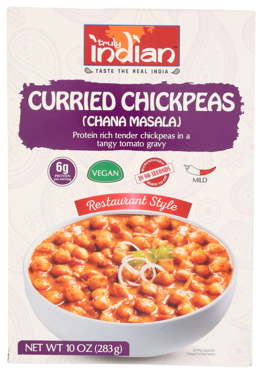 TRULY INDIAN: Curried Chickpeas Chana Masala, 10 oz