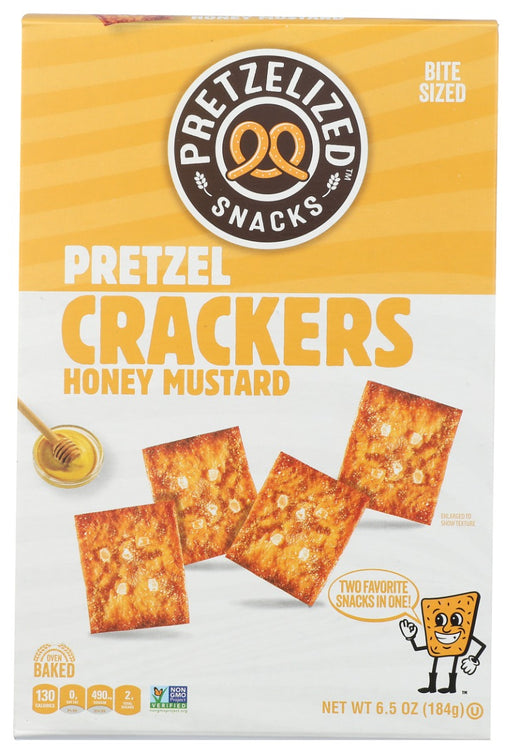 PRETZELIZED SNACKS: Honey Mustard Pretzel Crackers, 6.5 oz