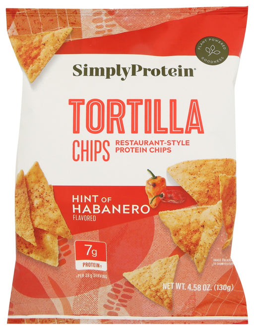 SIMPLYPROTEIN: Hint Of Habanero Tortilla Chips, 4.58 oz