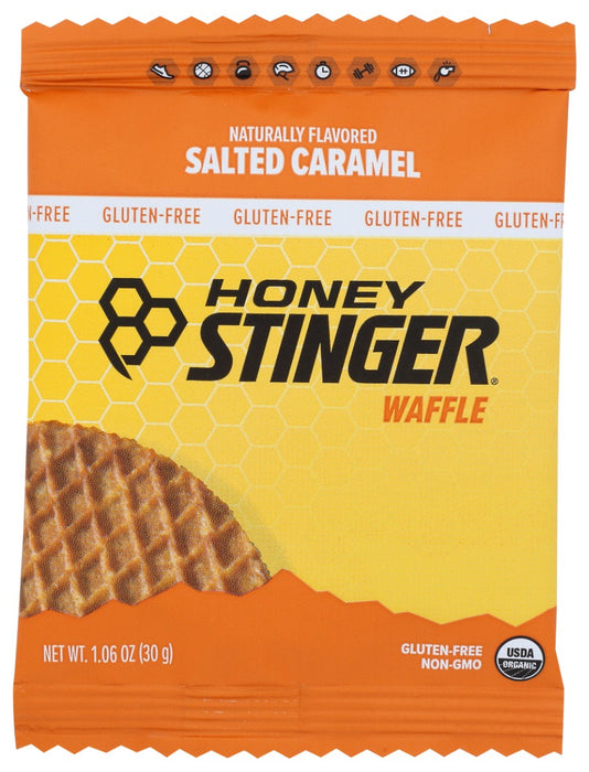 For years, similar waffles have been sold on street corners throughout Europe and eaten by professional cyclists, so we decided to create our own by sandwiching honey between two thin waffle wafers. Honey Stinger Gluten-free Waffles are the first product of their kind that's certified gluten free and available in a single-serving wrapper.