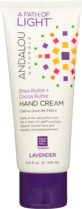 Soothing organic lavender, fair trade shea and cocoa butter absorb quickly, leaving hands nourished, protected, and ready to meet the day.