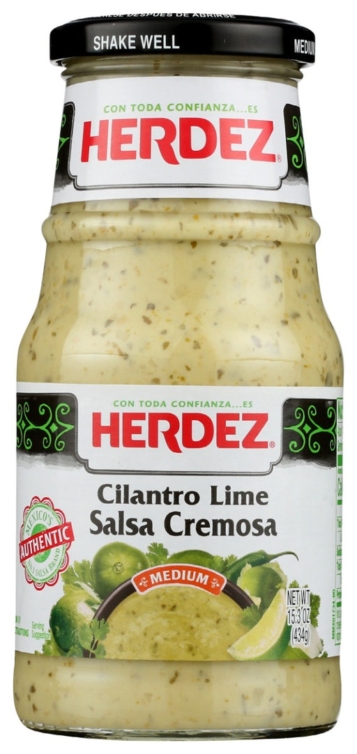 HERDEZ: Cilantro Lime Salsa Cremosa, 15.3 oz