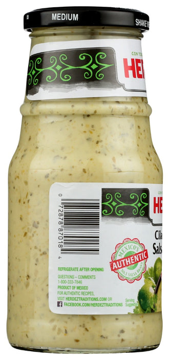 HERDEZ: Cilantro Lime Salsa Cremosa, 15.3 oz