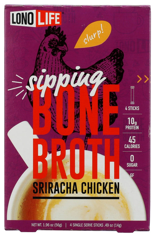 LONOLIFE: Sriracha Chicken Bone Broth, 4 pk