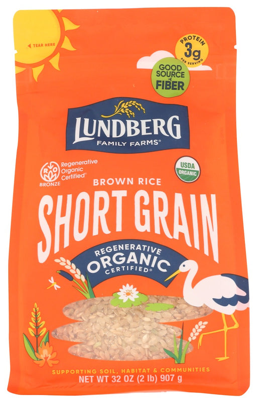 Now Regenerative Organic Certified®! Grown using regenerative organic farming practices that support soil health, wildlife habitat and strengthen communities. Our Regenerative Organic Certified® Short Grain Brown Rice has a subtle, nutty aroma and flavor make it perfect for rice bowls and other everyday dishes that call for a soft, supple texture. Plus, it's a rich source of whole grain goodness! 