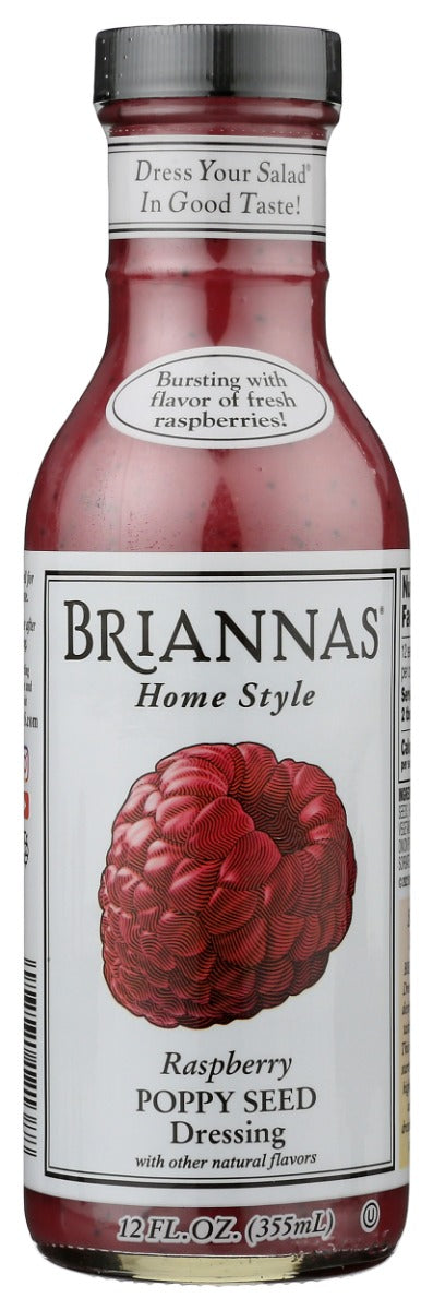 BRIANNAS: Raspberry Poppy Seed Dressing, 12 oz