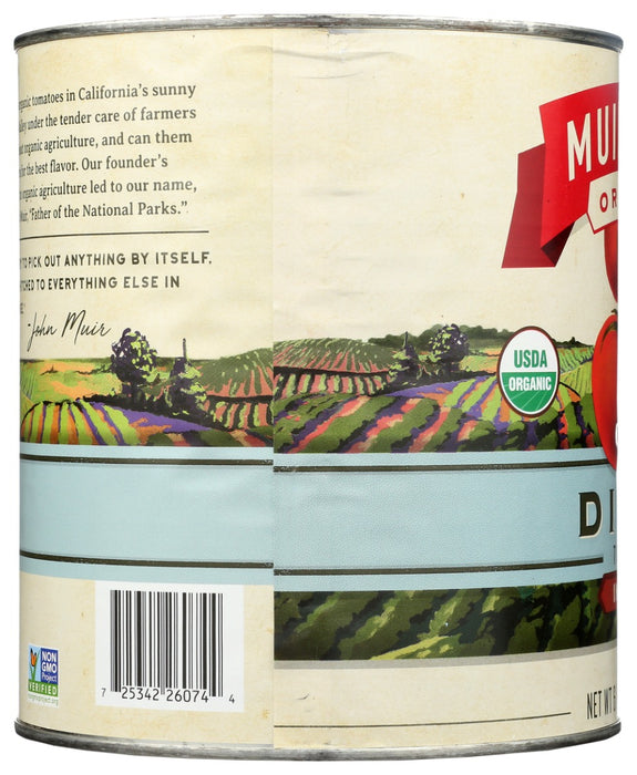 MUIR GLEN: Organic Diced Tomatoes in Juice, 102 oz