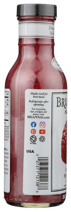 BRIANNAS: Raspberry Poppy Seed Dressing, 12 oz