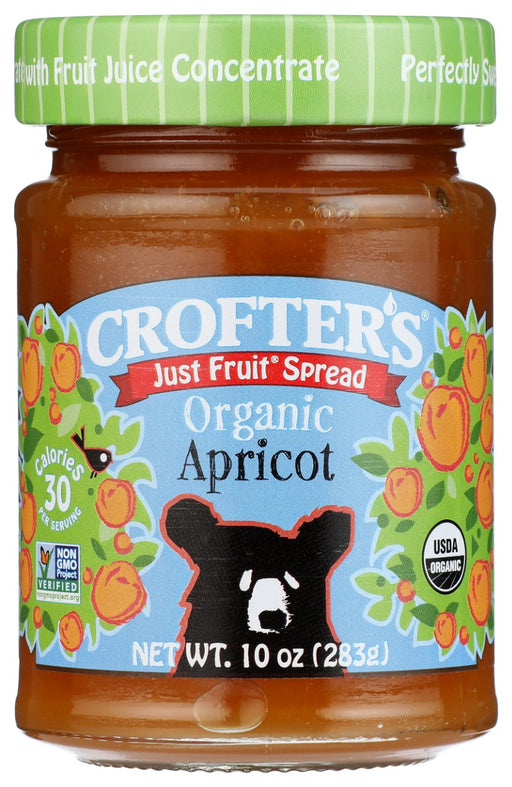 CROFTERS: Just Fruit Spread Apricot, 10 oz