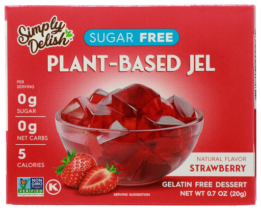 SIMPLY DELISH: Strawberry Jel Dessert, 0.7 oz