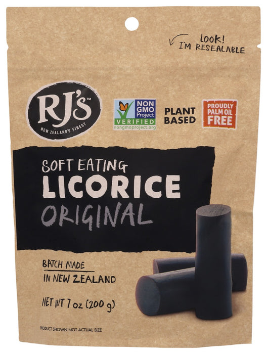 RJS LICORICE: Soft Eating Licorice Original, 7 oz