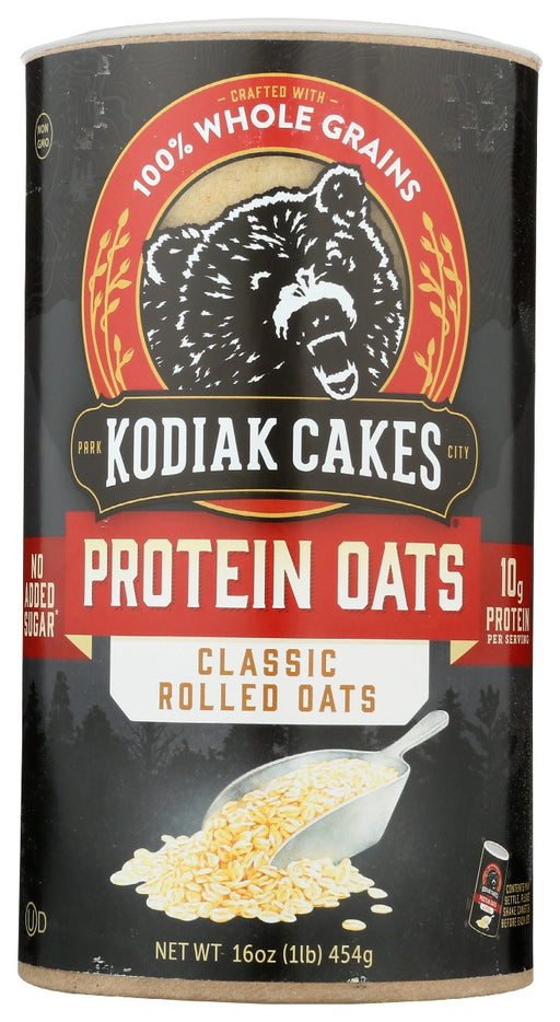 KODIAK: Oatmeal Classic Rolled Oats Canister, 16 oz