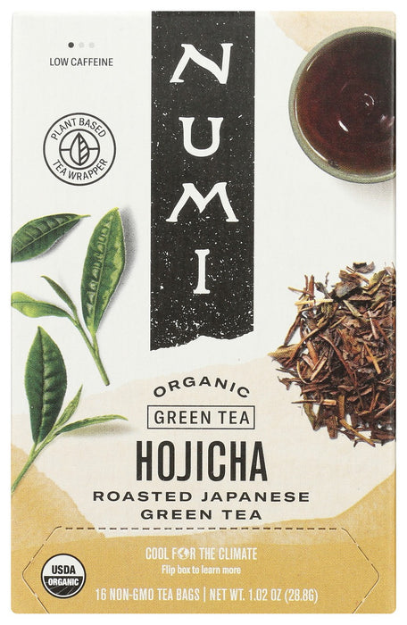 NUMI TEAS: Hojicha Roasted Japanese Green Tea, 16 bg