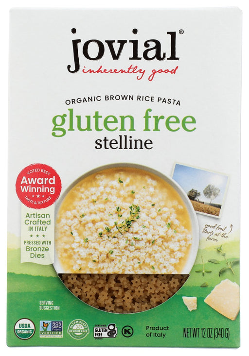 JOVIAL: Gluten Free Stelline Brown Rice Pasta, 12 oz