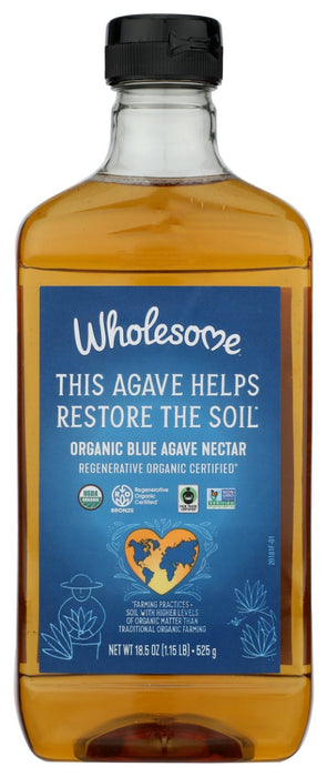 WHOLESOME: Organic Blue Agave Nectar, 18.5 oz