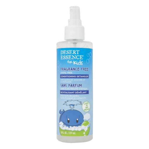 DESERT ESSENCE: Kids Fragrance Free Conditioning Detangler Spray, 8 fo