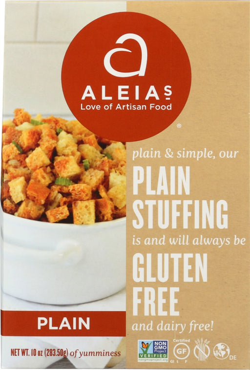 Our gluten free plain stuffing is anything but plain!&nbsp;
Perfectly textured and cubed to give you a rich, fluffy, flavorful stuffing, no matter how you prepare it. Add your own seasonings for a unique flavor that we know will be out of this world!