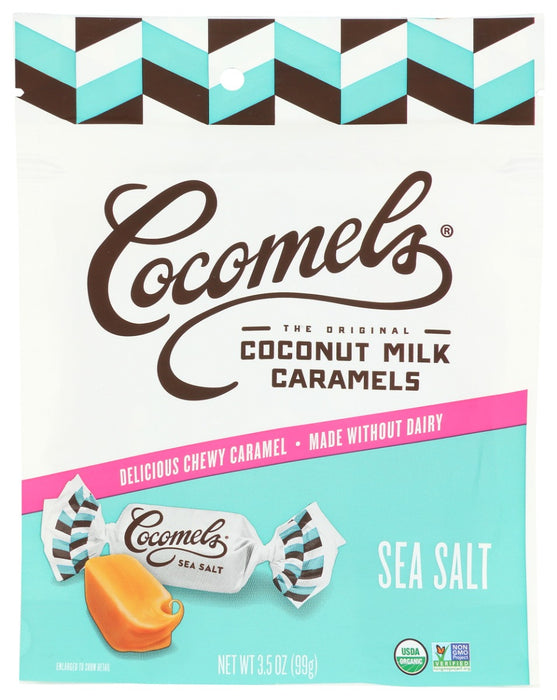 
The original Cocomel with a sprinkle of Fleur de Sel sea salt, this Cocomel delivers that irresistible salty/sweet combination. It's our best seller! As always, Cocomels are made with premium, natural ingredients, organic sweeteners and deliver a unique and delicious, mouth-watering experience that is healthier than average candy.
 
