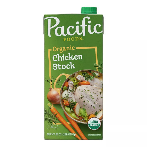 Effortlessly craft extraordinary meals with Pacific Foods Organic Chicken Stock. We slow-simmer organic chicken meat and bones with just the right amount of seasonings for a savory chicken stock that's rich and full of flavor. Use it in any recipe that calls for chicken stock, chicken broth or water. It's great for marinating meat and veggies, and it makes a delicious stew or soup base. It also enhances gravies and sauces and elevates the flavor in your favorite comfort foods.