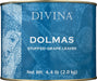 Divina Dolmas are the centerpiece of the Greek meze tradition. Soft and tender grape leaves wrap around rice seasoned with sweet onions, fresh dill, and mint. Dolmas are best served at room temperature or slightly warmed.