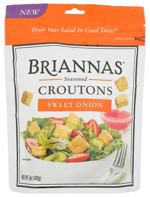 BRIANNAS: Croutons Sweet Onion, 5 OZ