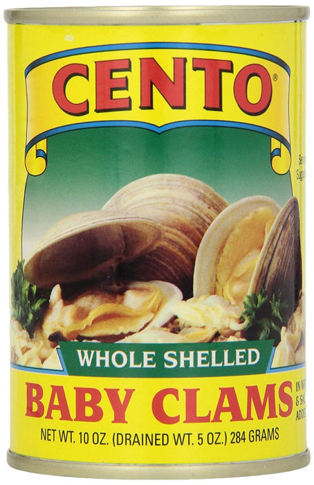 CENTO: Whole Shelled Baby Clams, 10 oz