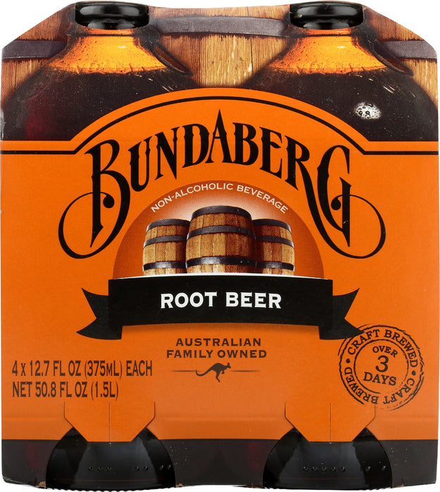 BUNDABERG: Soda Root Beer 4Pk, 1500 ml