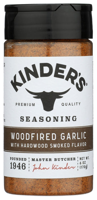 KINDERS: Woodfired Garlic Seasoning, 6 oz