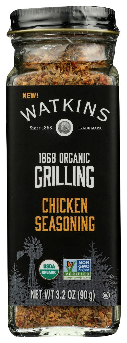 WATKINS: 1868 Organic Grilling Chicken Seasoning, 3.2 oz