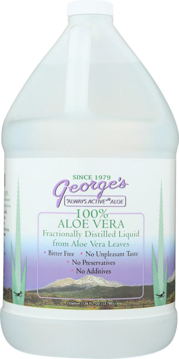 George's aloe, aloe vera distillate-drinkable is a high quality liquid specifically formulated to promote overall health and wellness. Made with natural ingredients, this pure beverage helps to boost your overall vitality. 