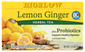 Our most desired probiotic tea is a delicious blend of zesty lemon and ginger combined with BC30 probiotic that supports healthy digestion. Healthy never tasted so good!