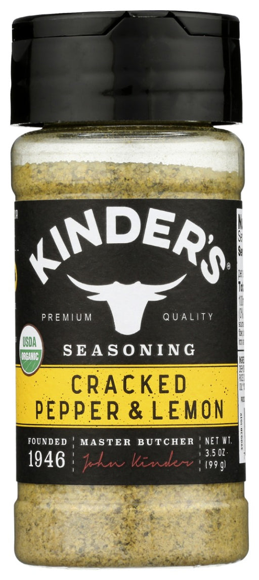 KINDERS: Lemon Pepper Seasoning, 3.5 oz