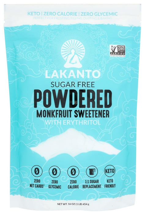 Lakanto's unique mixture is the perfect powdered sugar replacement at a 1:1 ratio. It has never been easier, or sweeter, to get sugar out of your diet!