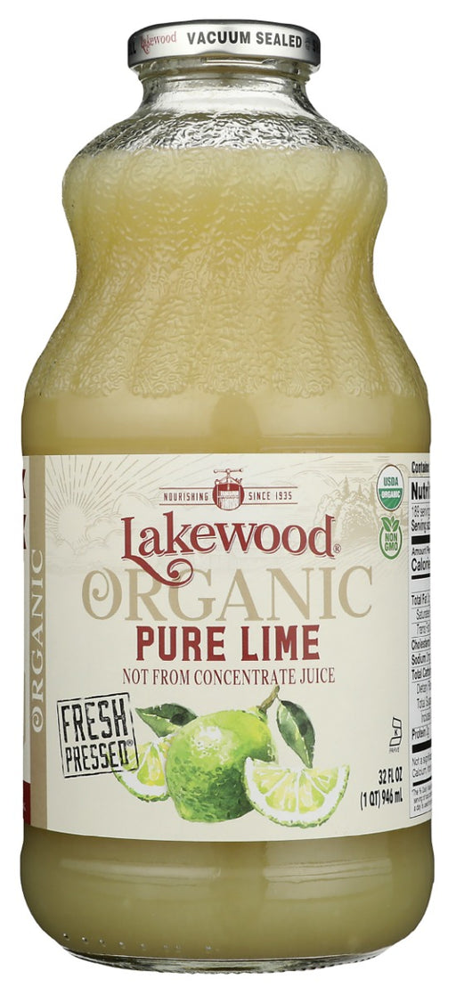 LAKEWOOD: Organic Pure Lime Juice, 32 fo