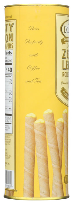 DOLCETTO: Wafer Rolls Lemon, 3 oz