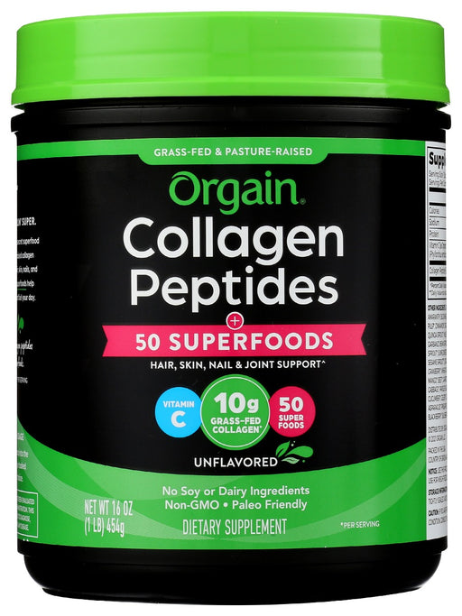 ORGAIN: Collagen Superfood Pwdr, 16 oz