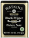 WATKINS: Pepper Blk Granulated, 4 oz