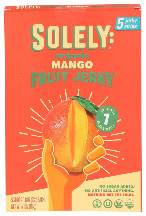 SOLELY: Organic Mango Fruit Jerky Multipack, 4.1 oz