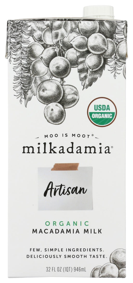 MILKADAMIA: Organic Artisan Macadamia Milk, 32 fo