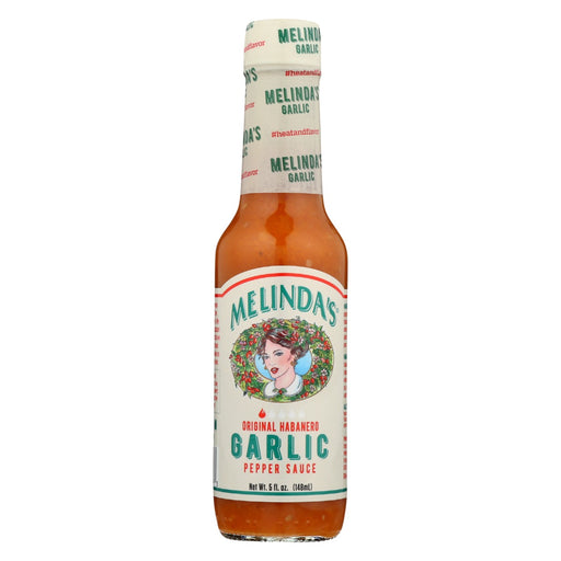 MELINDAS: Garlic Habanero Hot Sauce, 5 oz