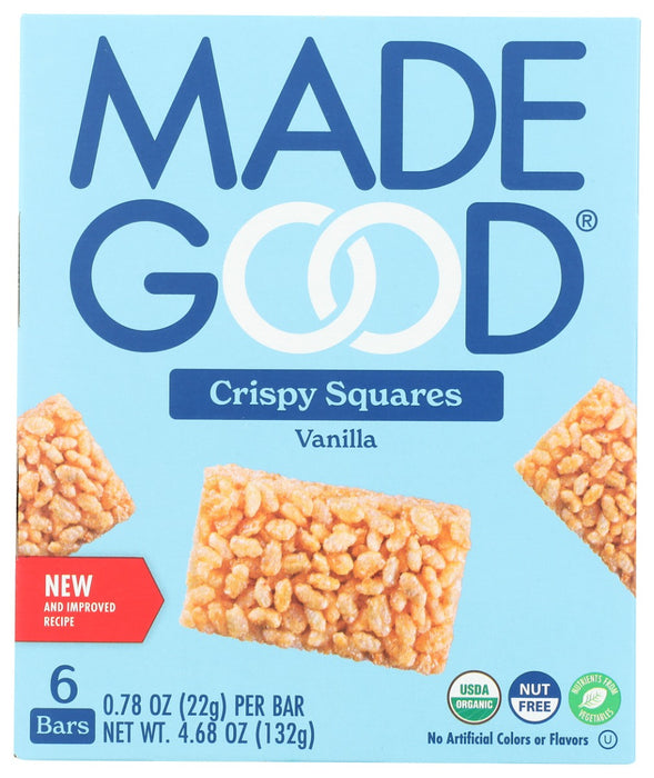 MADEGOOD: Vanilla Crispy Squares, 4.68 oz