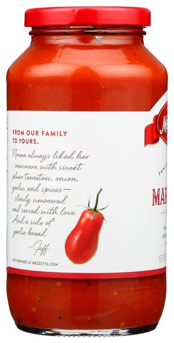 MEZZETTA: Family Recipes Marinara Sauce, 24.5 oz