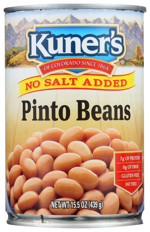 KUNERS: Pinto Beans No Salt Added, 15.5 oz