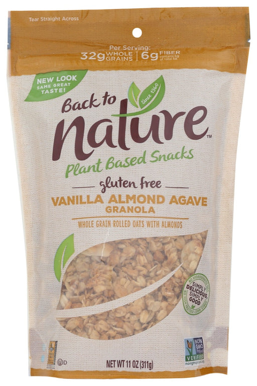 BACK TO NATURE: Vanilla Almond Agave Granola, 11 oz