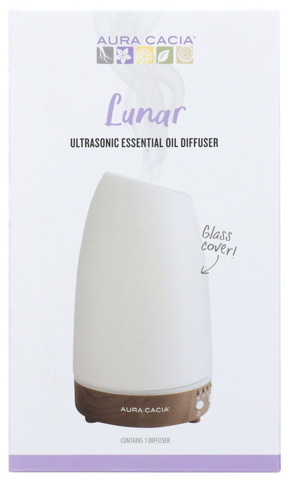 AURA CACIA: Lunar Ultrasonic Essential Oil Diffuser, 1 ea