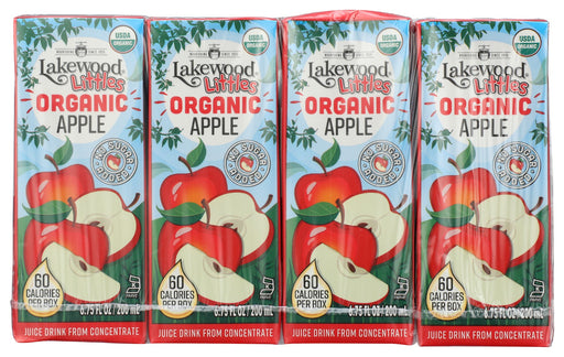 LAKEWOOD: Littles Organic Apple Juice Boxes 8Ct, 54 fo