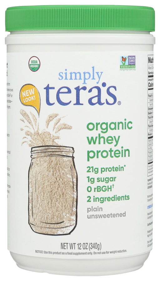 Simply tera's plain unsweetened protein powder is a wholesome and convenient whey to protein-boost your favorite recipes ! from smoothie shakes and bowls, to baked goods, sauces and dips, our quick-dissolving, no-clumps whey will be your new favorite nutrition hack!  