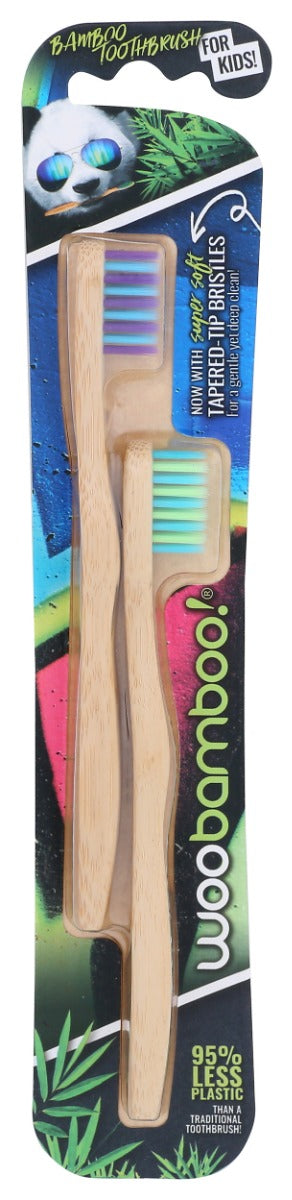 There's no age limit on eco-amazingness! Kids love having their WooBamboo toothbrush because of the super soft bristles, fun colors, and small, ergonomic handle that fits perfectly in their hand (Or their parents'). So, it can be used by parents on freshly teethed toddlers and can also be handed off to children who are learning to do it œlike a big kid.