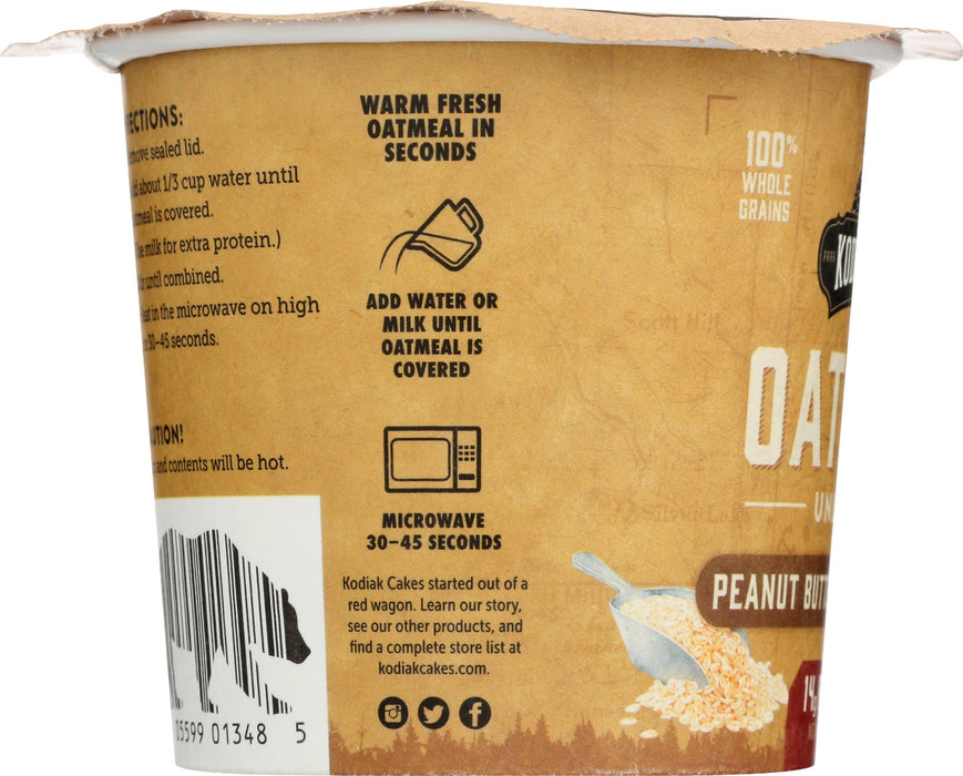 KODIAK: Peanut Butter Chocolate Chip Oatmeal Cups, 2.12 oz